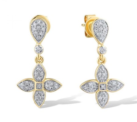 14KYW Earrings Diamond (E319083DIA14KYW)