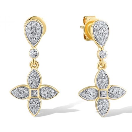 14KYW Earrings Diamond (E319083DIA14KYW)