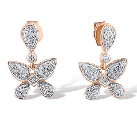 14KRW Earrings Diamond (E319084DIA14KRW)