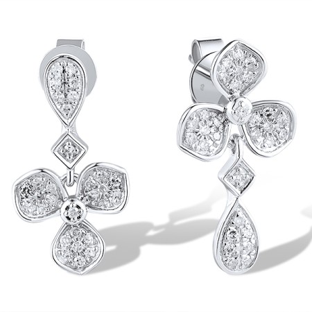 14KW Earrings Diamond (E319086DIA14KW)