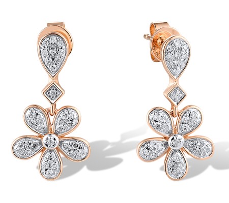 14KRW Earrings Diamond (E319087DIA14KRW)