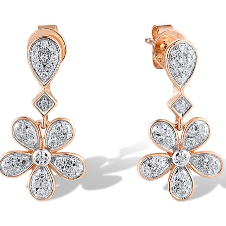 14KRW Earrings Diamond (E319087DIA14KRW)
