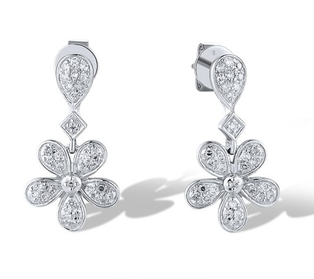 14KW Earrings Diamond (E319087DIA14KW)