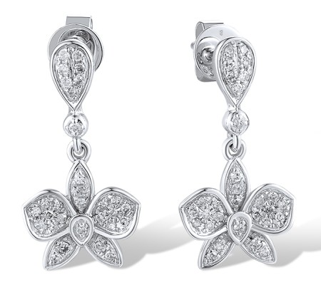 14KW Earrings Diamond (E319088DIA14KW)