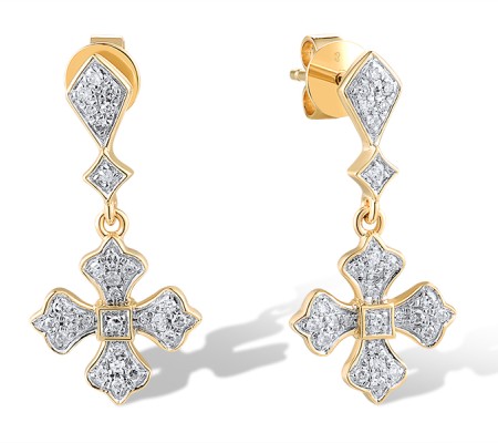 14KYW Earrings Diamond (E319089DIA14KYW)