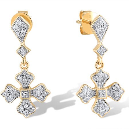 14KYW Earrings Diamond (E319089DIA14KYW)