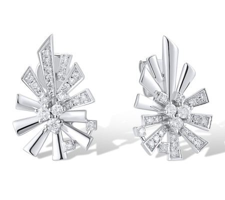 14KW Earrings Diamond (E319090DIA14KW)