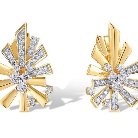 14KYW Earrings Diamond (E319090DIA14KYW)