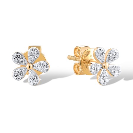 14KYW Earrings Diamond (E319102DIA14KYW)