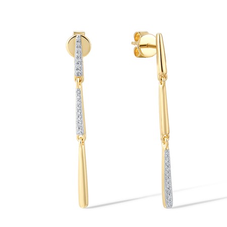 14KYW Earrings Diamond (E319106DIA14KYW)