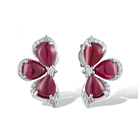 14KW Ruby Earrings (E319109RUY14KW)