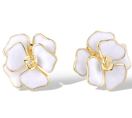 14KY Earrings Diamond,Enamel (E319150ENA14KY)