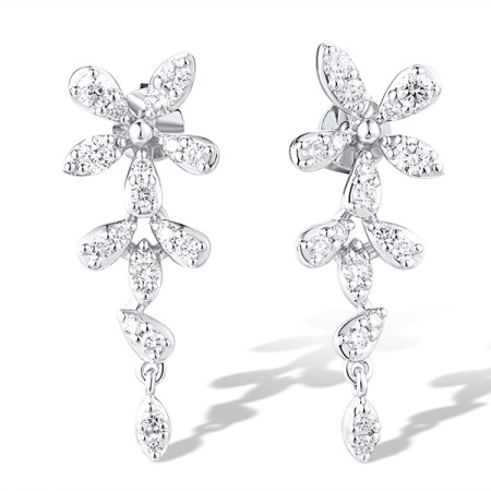 14KW Earrings Diamond (E319152DIA14KW)