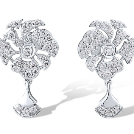 14KW Earrings Diamond (E319157DIA14KW)
