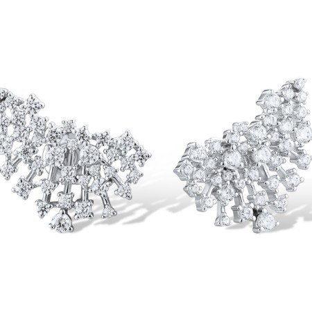 Sterling Silver Earrings White Cubic Zirconia (E319158WCZSL925)