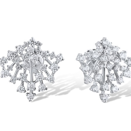 Sterling Silver Earrings White Cubic Zirconia (E319159WCZSL925)