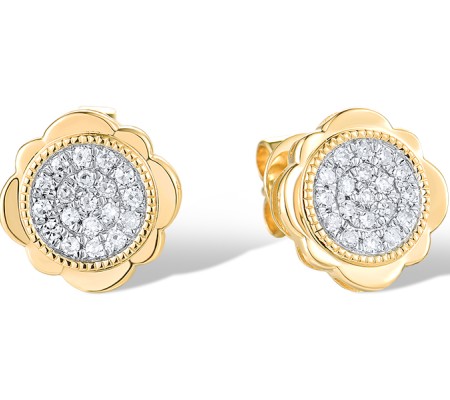 14KYW Earrings Diamond (E319175DIA14KYW)