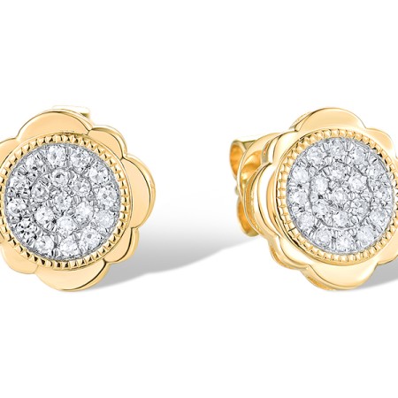 14KYW Earrings Diamond (E319175DIA14KYW)