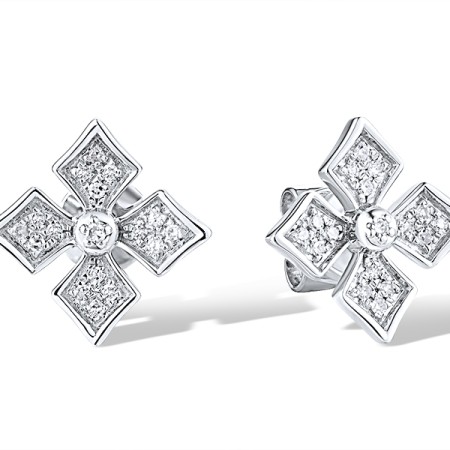 14KW Earrings Diamond (E319178DIA14KW)