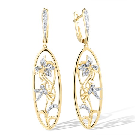 14KYW Earrings Diamond (E319188DIA14KYW)