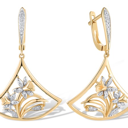14KYW Earrings Diamond (E319191DIA14KYW)
