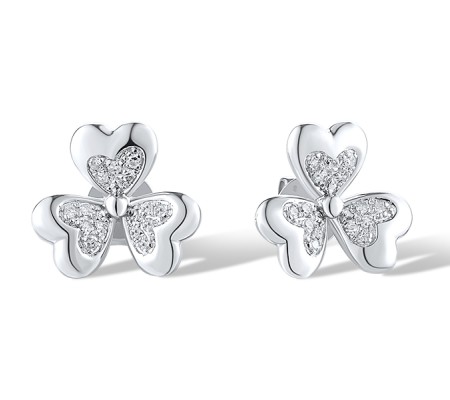 14KW Earrings Diamond (E319225DIA14KW)