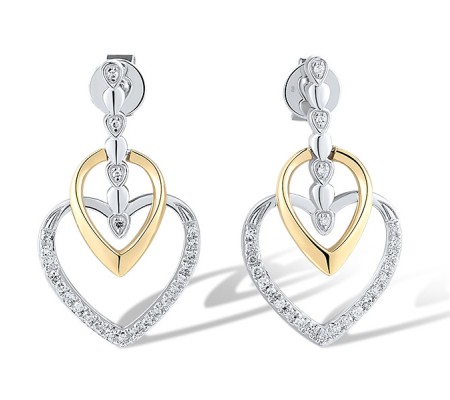 14TT Earrings Diamond (E319263DIA14TT)