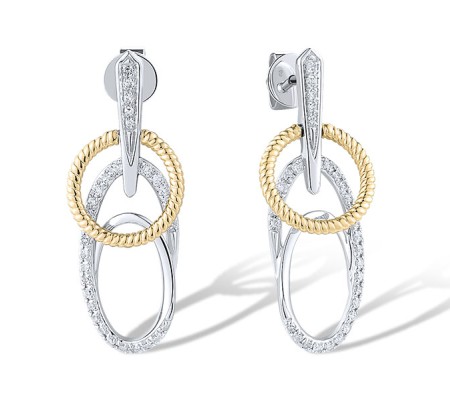 14TT Earrings Diamond (E319265DIA14TT)
