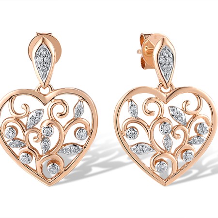 14KRW Earrings Diamond (E319267DIA14KRW)