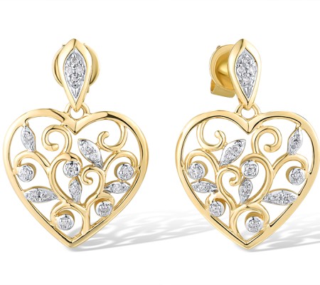 14KYW Earrings Diamond (E319267DIA14KYW)