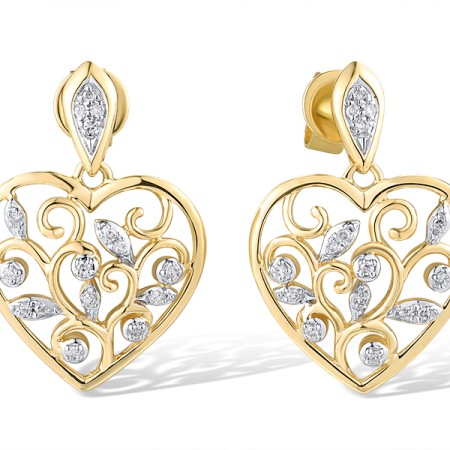 14KYW Earrings Diamond (E319267DIA14KYW)