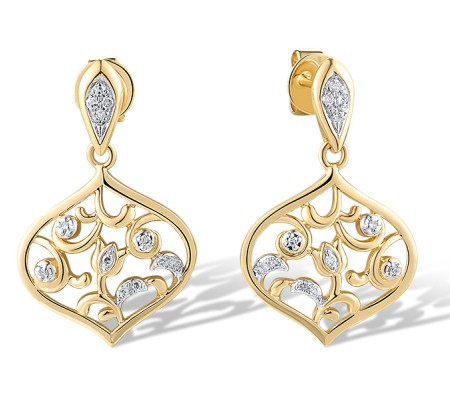 14KYW Earrings Diamond (E319270DIA14KYW)