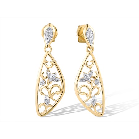 14KYW Earrings Diamond (E319271DIA14KYW)