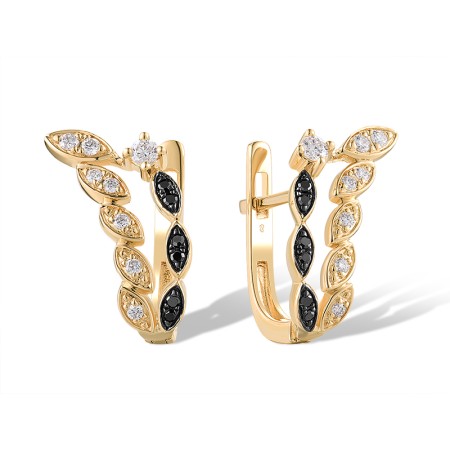 14KYB Earrings Black Diamond,Diamond (E319298WBD14KYB)