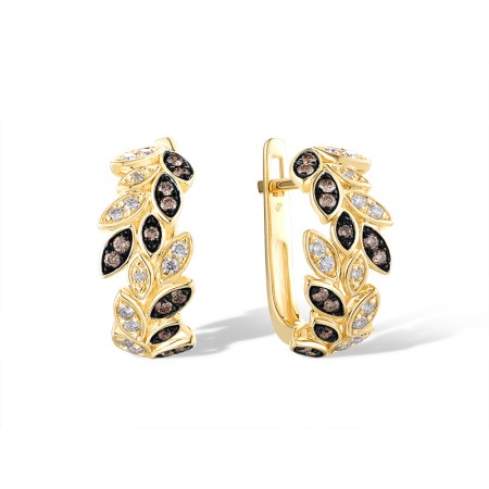 14KYB Earrings Brown Diamond,Diamond (E319300BRW14KYB)