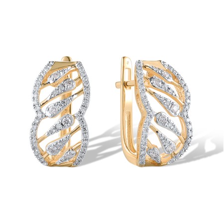 14KYW Earrings Diamond (E319302DIA14KYW)