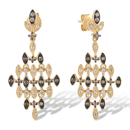 14KYB Earrings Brown Diamond,Diamond (E319305BRW14KYB)