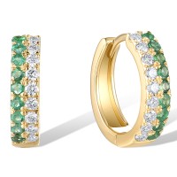 14KY Earrings Diamond,Emerald (E319314EMR14KY)