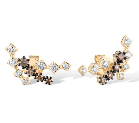 14KYB Earrings Brown Diamond,Diamond (E319319BRW14KYB)