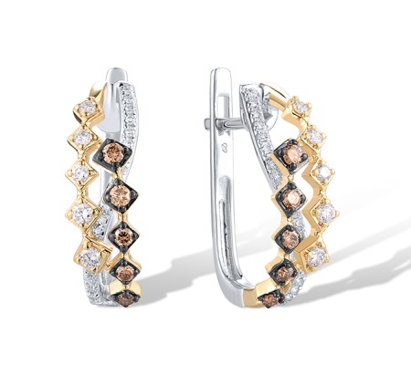 14TTB Earrings Brown Diamond,Diamond (E319321BRW14TTB)