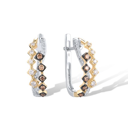 14TTB Earrings Brown Diamond,Diamond (E319321BRW14TTB)