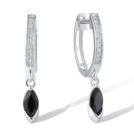14KW Earrings Blue Sapphire,Diamond (E319332SAP14KW)