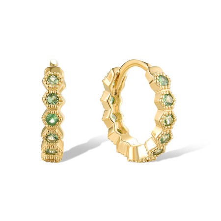 14KY Earrings Green Garnet (E319353GNG14KY)