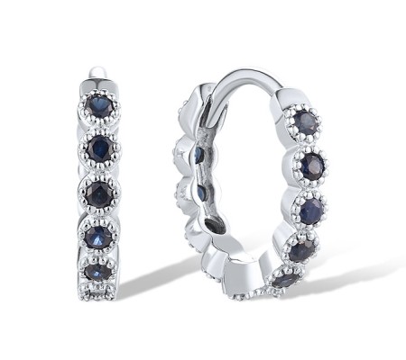 14KW Earrings Blue Sapphire (E319354SAP14KW)