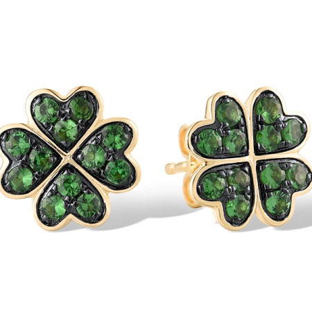 14KYB Earrings Green Garnet (E319406GNG14KYB)