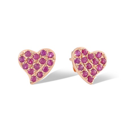 14KR Earrings Ruby (E319411RUY14KR)