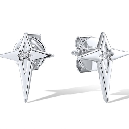 14KW Earrings Diamond (E319420DIA14KW)