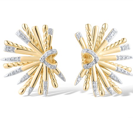 14KYW Earrings Diamond (E319445DIA14KYW)