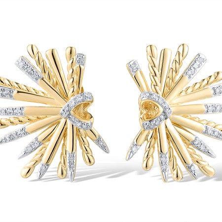 14KYW Earrings Diamond (E319445DIA14KYW)