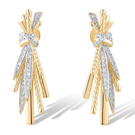14KYW Earrings Diamond (E319447DIA14KYW)